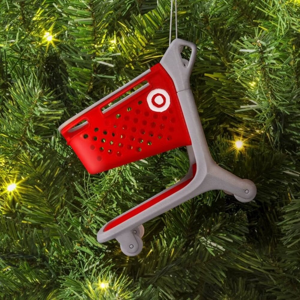 Target 🎯 Shopping Cart 4” Wondershop Christmas Tree Ornament Bullseye NEW 2025